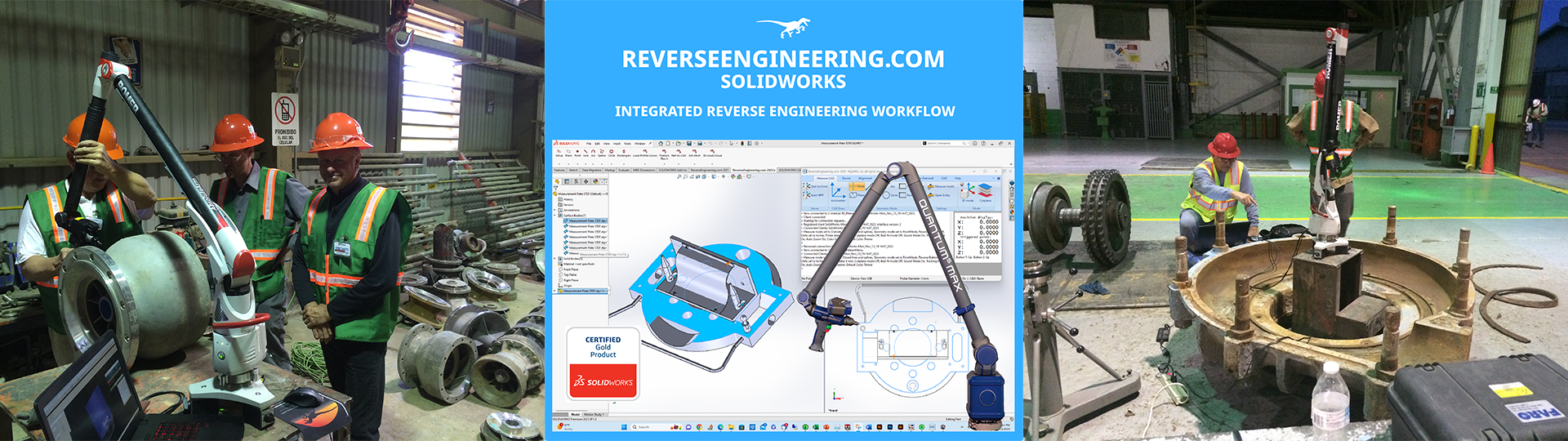 Reverse Engineering software Mastercam Solidworks Inventor Fusion 360 Faro arm Romer arm Romer absolute arm spaceclaim ansys 